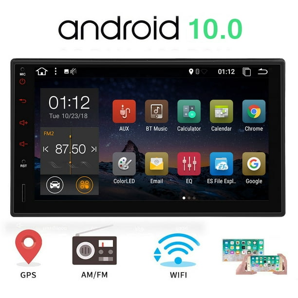 Android 8.1 Double DIN 8in Car Stereo GPS Sat Nav WiFi BT Radio RAM 1GB ROM 16GB